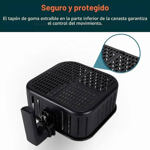 Vista 3 de COSORI Accesorios para freidora de aire, cesta original de repuesto de 5.8 cuartos de galón para freidora COSORI CP358-AF, CS358-AF, antiadherente