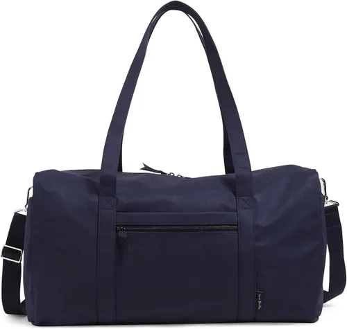 Vista 8 de Vera Bradley - Bolsa de viaje grande de algodón para mujer, Talla única Bees Navy - Algodón reciclado