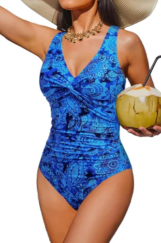 Vista 27 de Traje de baño de una pieza con control de abdomen para mujer Negro