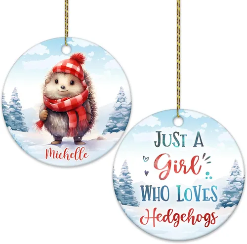 Vista 16 de Hyturtle Adorno de Navidad personalizado, con nombre personalizado, círculo de cerámica, para amantes de las abejas, decoración de árbol, regalo