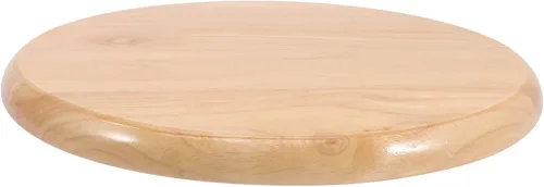 Vista 7 de Housoutil Taburete redondo de madera de repuesto, 4 piezas, parte de asiento para decoración del hogar, diseño resistente para cocina y comedor