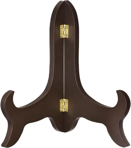 Vista 13 de uxcell Soporte de placa de caballete de 5", soporte de exhibición plegable de madera negro para marco de imagen decorativo