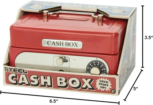 Vista 6 de Schylling Locking Cash Box Red, 1 EA