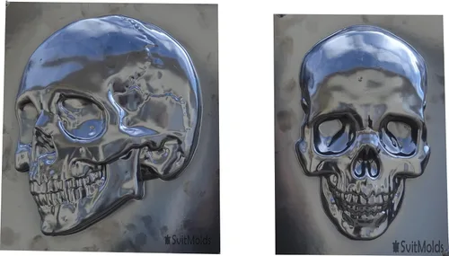 Vista 7 de SvitMolds Molde de calavera de bricolaje Panno placa de hormigón de cemento (D85)