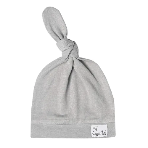 Vista 14 de Copper Pearl - gorro de bebé con nudo superior elástico suave