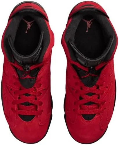 Vista 4 de Tenis Air Jordan 6 Retro GS 384665 600 Toro Bravo Varsity RojoNegro