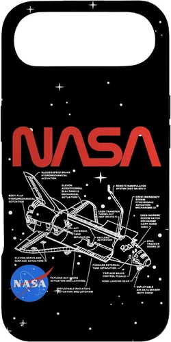 Vista 27 de NASA Carcasa con logotipo de Space Shuttle Schematic para iPhone 17