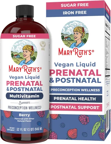 Vista 10 de MARYRUTH'S Vitaminas posnatales y prenatales para mujer, sin azúcar, multivitamínico para mujer para antes de la concepción, embarazo y lactancia