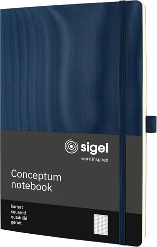 Vista 21 de Sigel CO310, CONCEPTUM Notebook, aprox. A4 (7,4 x 10,6 pulg.), cuadrado, tapa blanda, negro, con numerosas características