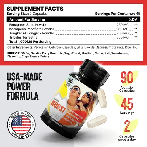 Vista 6 de Suplemento Natural Masculino para Mejorar - Píldoras Erectas - Aumenta 2" en 60 Días Ampliación y Píldoras de Mejora Masculina, Promueve