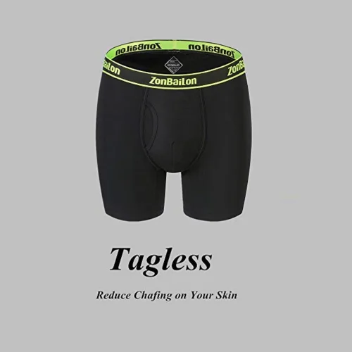 Vista 5 de ZONBAILON Ropa interior para hombre, paquete de calzoncillos bóxer de viscosa de bambú transpirable, refrescante, ropa interior grande y alta