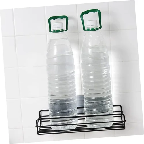 Vista 6 de Levemolo 2 estantes organizadores para platos adhesivos, cepillos de champú, soportes inoxidables, estantes para ducha, granja, freguero, negro