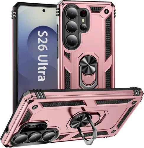 Vista 38 de Korecase - Carcasa para Samsung Galaxy S10E con soporte de anillo, color Negro