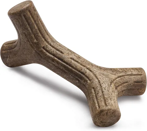 Vista 16 de Benebone Puppy Wishbone - Juguete masticable para perro, fabricado en Estados Unidos, sabor a tocino real, pequeño