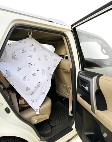 Vista 10 de Parasol multiusos para ventana de automóvil para bebés y niños pequeños, se puede utilizar como una funda de lactancia y funda de asiento
