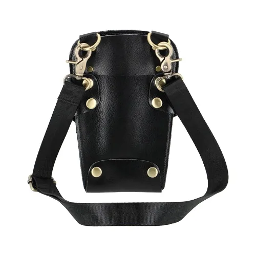 Vista 4 de Bolsa de tijeras de peluquería, cuero para peluquería de peluquería tijeras de tijera, funda para estilista de peluquería, bolsa de herramientas
