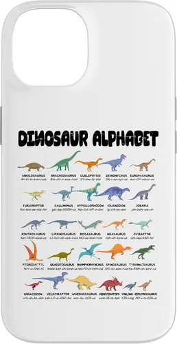 Vista 4 de iPhone 16 Alfabeto de dinosaurio - Tipos de dinosaurios - Estuche de identificación de dinosaurios