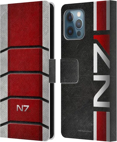 Vista 34 de Head Case Designs Funda de piel con licencia oficial de EA Bioware Mass Effect Cerberus Logo Graphics tipo cartera compatible con Apple iPhone 11