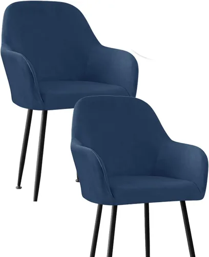 Vista 61 de Fundas protectoras de terciopelo elástico para sillas de comedor con brazos y respaldo curvado pequeño, juego de 6/4/2 para cocina, oficina, hogar