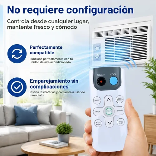 Vista 4 de ZWP GYKQ-71E - Control remoto de aire acondicionado para ventana 2-Blanco