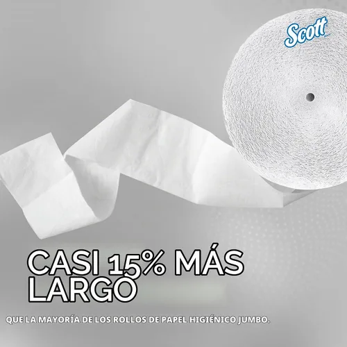 Vista 6 de Scott Professional Rollo de papel higiénico Jumbo sin núcleo, a granel, 12