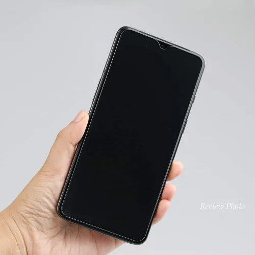 Vista 4 de Ibywind Protector de pantalla para OnePlus 7, 2 unidades, con protector de lente de cámara, protector de piel de fibra de carbono trasero, incluye