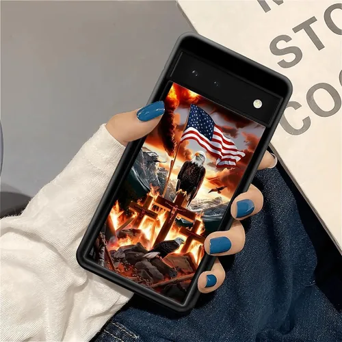 Vista 1079 de Compatible con Google Pixel 4A 5G Mobile Case Creative Acrylic Panel trasero Silicona Protección Grip especialmente diseñado para Google Pixel 4A 5G