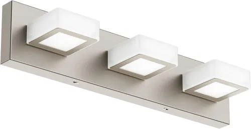 Vista 14 de Ralbay - Luz LED negra para tocador de baño, moderna, atenuable con 5 temperaturas de color, accesorios de iluminación de pared de acrílico negro