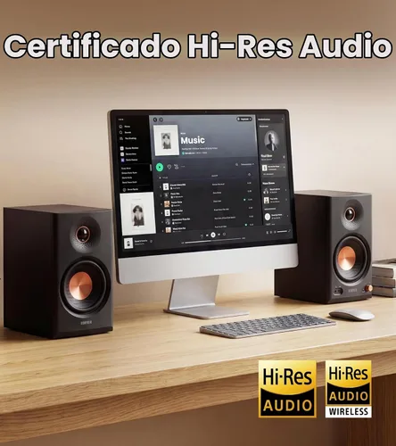 Vista 6 de Edifier MR4.5 Monitor de estudio biamplificado, altavoces de estantería RMS Negro