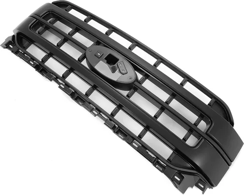 Vista 6 de KUAFU Parrilla para parachoques delantero compatible con Ford F150 2021-2023 Sport Lariat, reemplazo para ML348200GE, pintada en negro