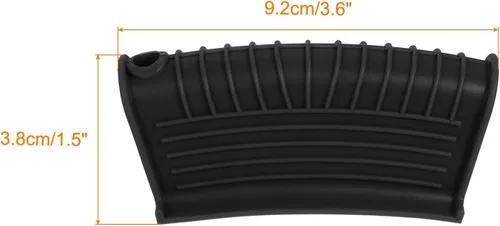 Vista 2 de uxcell Soporte de silicona para mango de sartén caliente, 2 piezas, funda antideslizante resistente al calor para cocina, olla, sartenes, utensilios