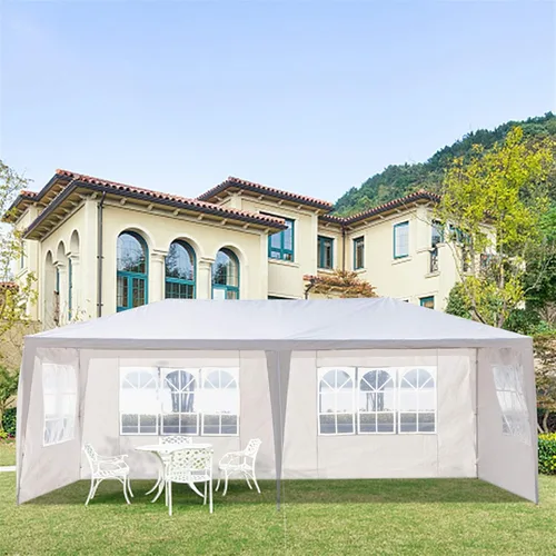 Vista 17 de Carpa para exteriores, carpa de fiesta de boda, refugio de campamento, refugio instantáneo comercial, tienda de campaña impermeable con paredes