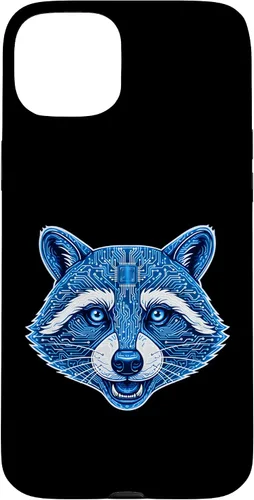 Vista 9 de Raccoon Electronic Computer Circuit CPU Art Case for iPhone 17