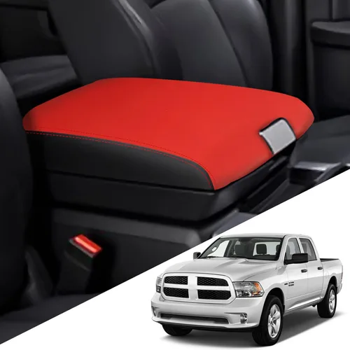Vista 9 de para RAM 1500 2500 3500 4500 5500 2009-2018 Funda para Consola Central Antiarañazos Impermeable Almohadilla Protectora de Reposabrazos de Cuero