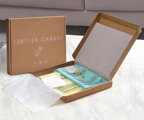 Vista 6 de CHATTER CARROT Camisetas gráficas de algodón casual para niñas pequeñas y niños pequeños