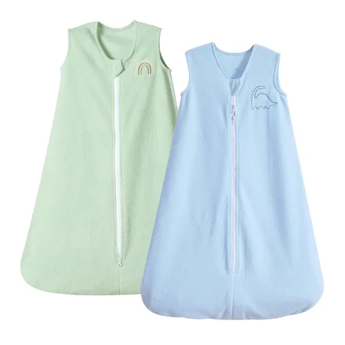Vista 10 de PHF Saco de dormir cálido de microforro polar para bebé de 0 a 6 meses, manta suave para bebé, sacos de dormir con cremallera de 2 vías, paquete