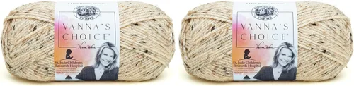 Vista 56 de Lion Brand Yarn (1 madeja) Hilo Vanna's Choice, mármol gris Everyday Basic Worsted Weight acrílico tejido y fibra de ganchillo para mantas