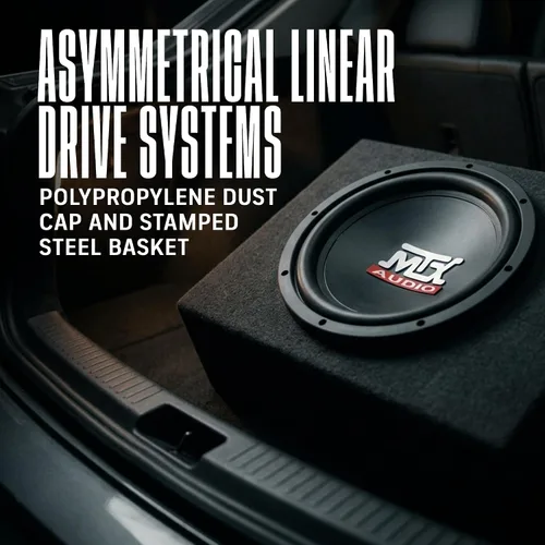 Vista 4 de MTX TN10-04 Subwoofer individual 4-OHM de 10 pulgadas 150 vatios RMS negro
