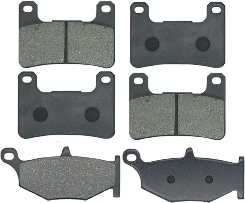 Vista 6 de Pastillas de freno delanteras traseras compatibles con Suzuki GSXR600 GSXR750 GSXR1000 GSX1300 Hayabusa 2008-2012 DL1000 XT VStrom 2014-2018 FA379