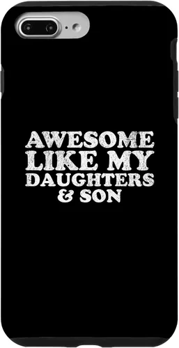 Vista 12 de Awesome Like My Two Daughters and Son Funny Mom Dad Parent Case for iPhone 16