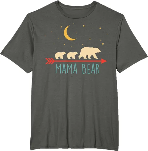 Vista 4 de Camiseta de mamá oso con 2 cachorros de dos veces Blessed Mama Bear, Negro, S