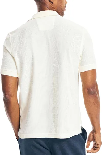 Vista 159 de Nautica playera polo clásica de mangas cortas, color sólido, para hombre