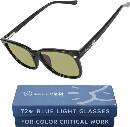 Vista 33 de Sleep ZM Blue Light Blocking & Light Sensitivity Glasses - 14 Lens Types for Comfort, Relaxation, Sleep & Relief