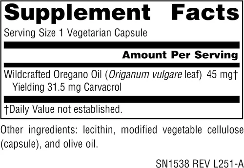 Vista 2 de Source Naturals, Aceite Wellness de Orégano, 30 Cápsulas Vegetarianas
