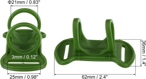 Vista 2 de PATIKIL Soporte para linterna frontal, 4 piezas de silicona suave de alta elasticidad, manos libres, soporte de repuesto para linterna exterior
