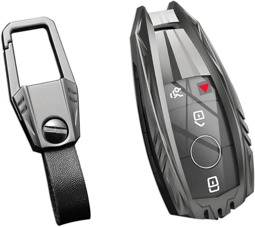 Vista 45 de Funda para Llavero Audi, Llavero, Protección de Aleación de Zinc Funda para Llave de Automóvil para A3 A4 A5 A6 Q7 Q5 TTS SQ5 R8 RS4 RS5 S5