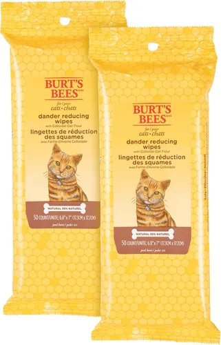 Vista 10 de Toallitas calmantes para gato Burts Bees, paquete de de 1