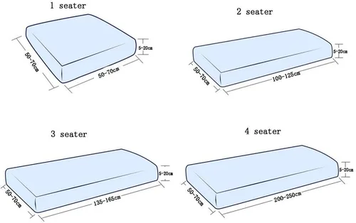 Vista 2 de Cojín protector para sala de estar, protege la funda de cojín del sofá, protector de cojín de sofá de alta elasticidad, funda de asiento de sofá