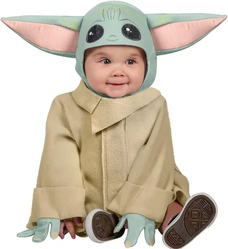 Vista 5 de Quenny Disfraz de Star Wars para niños disfraz de cosplay de extraterrestre de Yoda Jedi