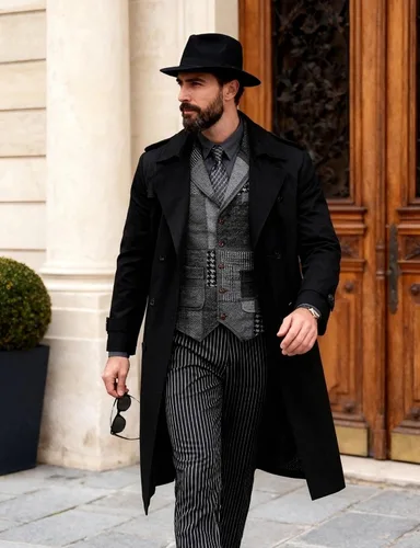 Vista 5 de JEMITOP Chaleco de traje casual de patchwork vintage para hombre con Gris